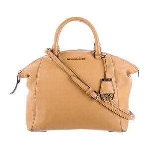 Michael Michael Kors Leather Handle Handbag Tan Riley